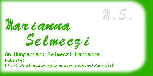 marianna selmeczi business card